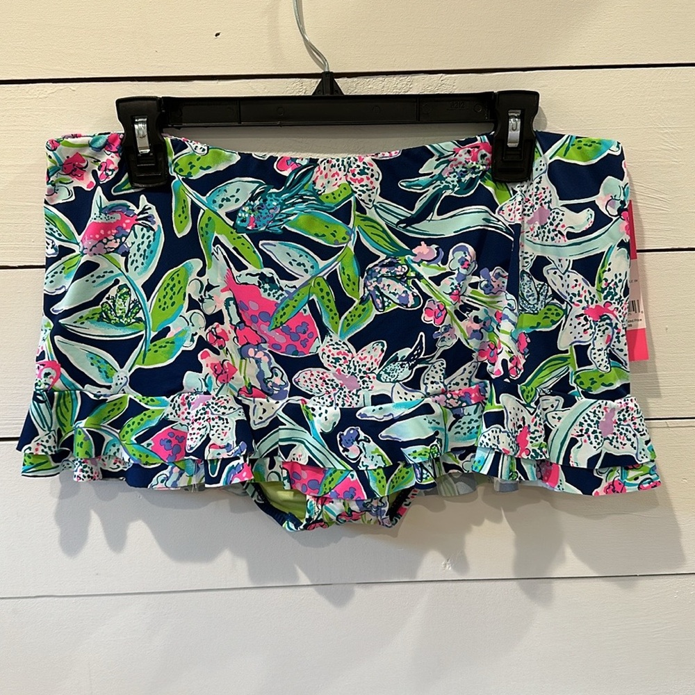 NWT Lilly Pulitzer Monaco Hipster Ruffle Swimsuit Bottom - Sz: 12